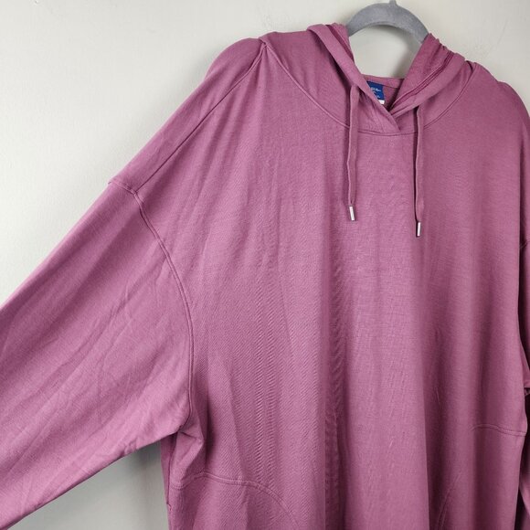 Old Navy sz XL Live in French Terry Hooded Dress Mauve - Picture 3 of 12